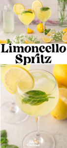 limoncello spritz cocktail