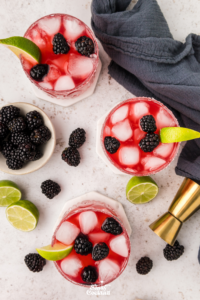 blackberry margarita cocktails