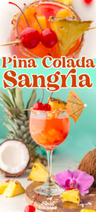 easy pina colada sangria cocktail