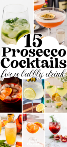 easy prosecco cocktails