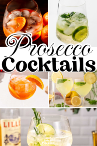 easy prosecco cocktails