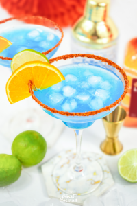 blue margarita cocktail