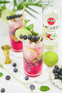 mint blueberry mojito