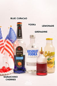 how to make red white and blue drink