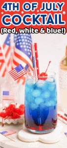 red white and blue party drinks