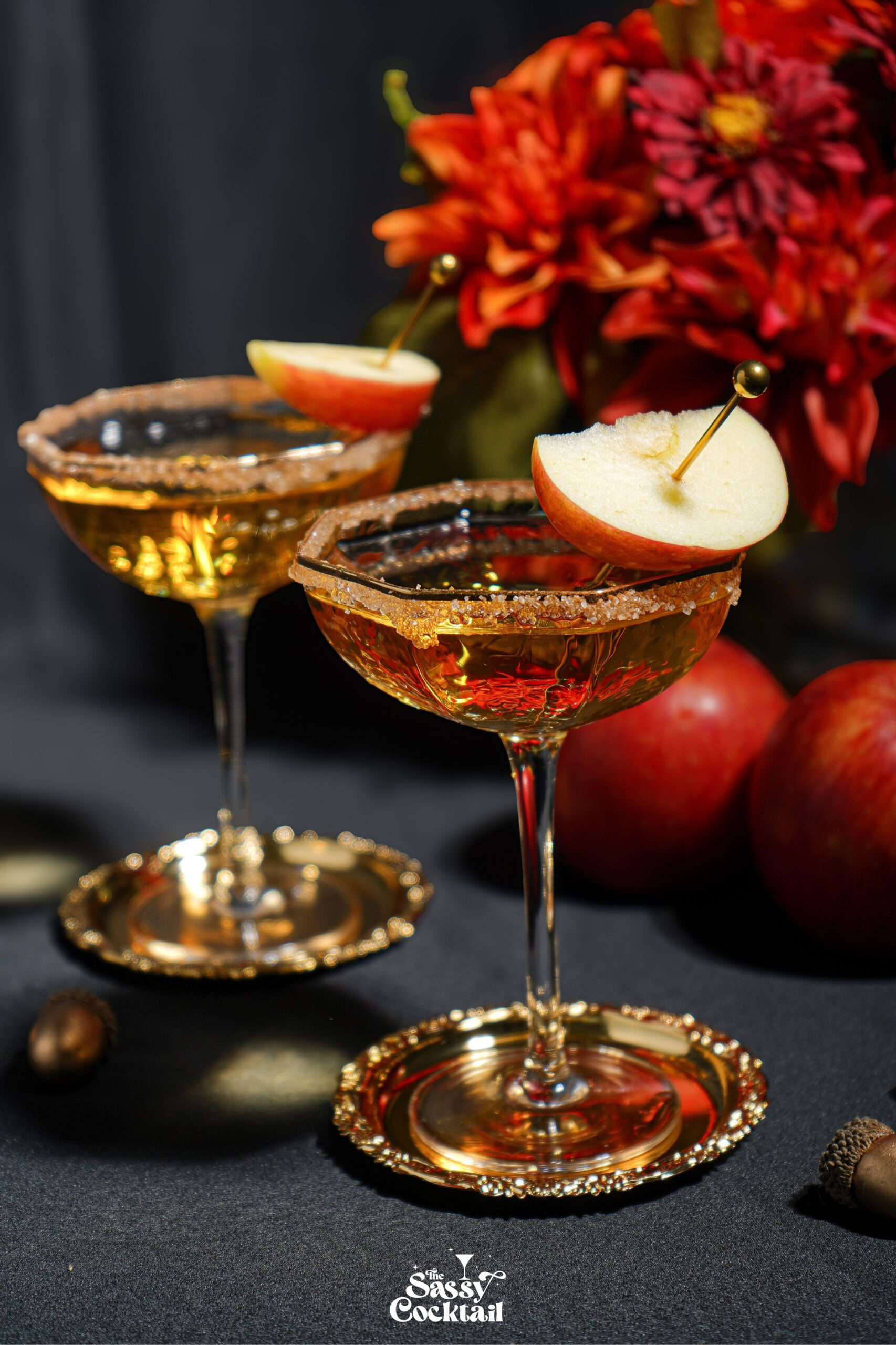 caramel apple cider martini